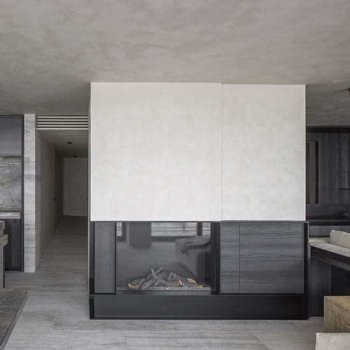 Erdgaskamin - AVENUE MF 1050-75 GHE 1S - Metalfire Architectural fireplaces - Propan / eingebaut / bodenstehend