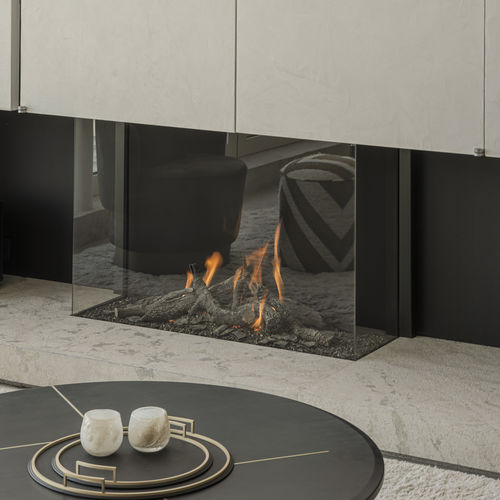 Erdgaskamin - AVENUE MF 1050-75 GHE 3S - Metalfire Architectural fireplaces - Propan / eingebaut / bodenstehend