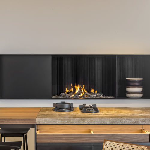 Erdgaskamin - URBAN MF 1050-75 G 1S + BESPOKE CONCEPT - Metalfire Architectural fireplaces - Propan / Einbau / bodenstehend