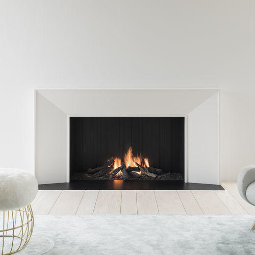 Gaskamin - URBAN MF 1050-75 G 1S - Metalfire Architectural fireplaces - Einbau / Einseitig / offene Feuerstelle