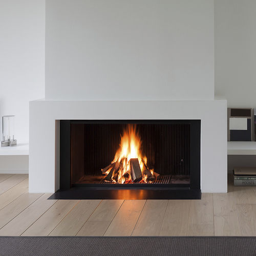 Holzkamin - UNIVERSAL - Metalfire Architectural fireplaces - Einbau / Einseitig / offene Feuerstelle