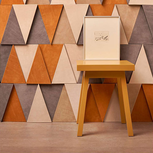 Verkleidungs-Dekorplatte - TRIANGLE - Cuir au Carré - wandmontiert / für Möbel / für Decke