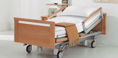 Pflegebett - S 382 - Völker - modern / Holz