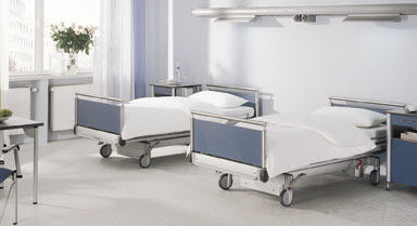 Pflegebett - S 962-2W - Völker - modern / Metall