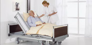 Pflegebett - S 962-2 VIS-A-VIS - Völker - modern / Metall