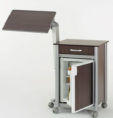 Moderner Nachttisch - K 984T/RA 140 - Völker - Holz / quadratisch / Contract