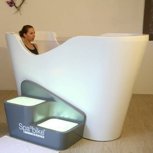 Ovale Badewanne - SPA°BIKE® RELAX - DYNAMIKA - freistehend / Verbundwerkstoff / tief