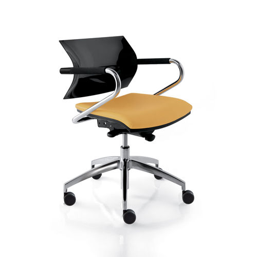 Moderner Bürosessel - AIRE JR - LUXY - Leder / Stoff / Polypropylen