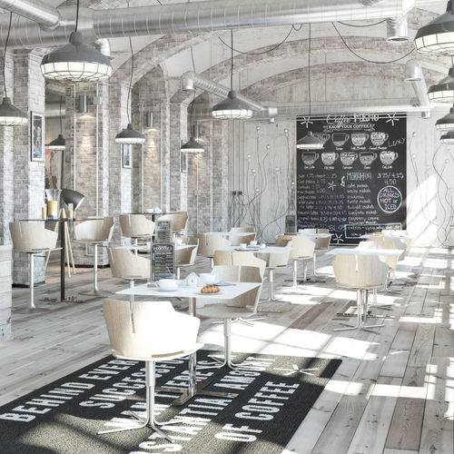 Moderner Bistrotisch - INCOLLECTION : INCROCIO - LUXY - MDF / HPL / Edelstahl