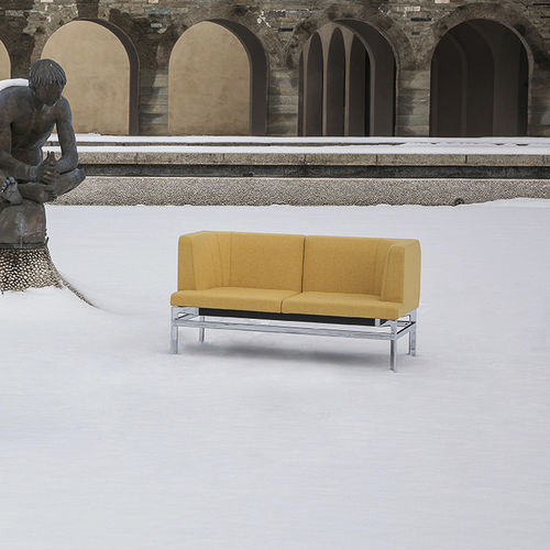 Modernes Sofa - PONTE - LUXY - Leder / für Konzentration und Privatsphäre / mit Ablage