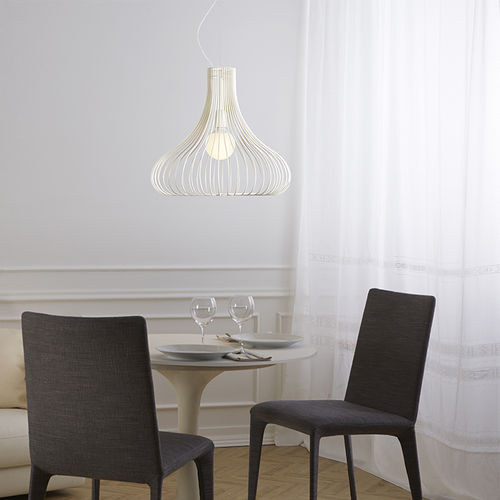Hängelampe - TITTI  - GIBAS - pulverbeschichteter Stahl / modern / mit Kabel
