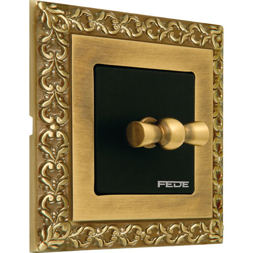Drehschalter - INTFD01221  - FEDE Switch & Light - Einbau / Messing / klassisch