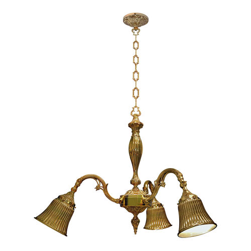 Klassischer Kronleuchter - MILAZZO II - FEDE Switch & Light - Metall / 3 Glühbirnen / für Gewerbegebrauch