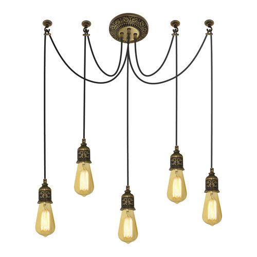 Klassischer Kronleuchter - GENOVA I - FEDE Switch & Light - Messing / 5 Glühbirnen / für Gewerbegebrauch