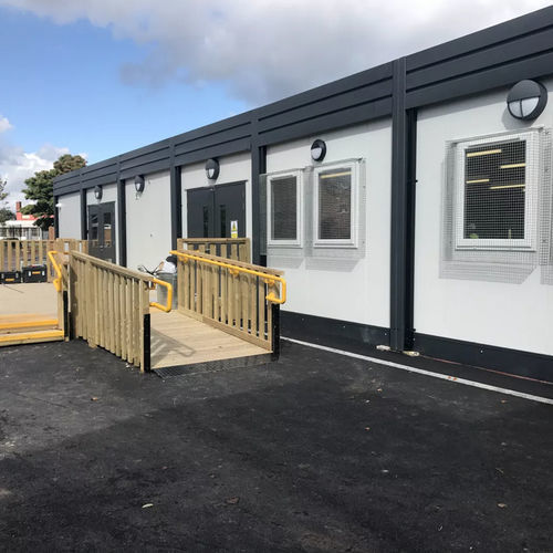 Containeranlage für Schulen - PCL282 - Algeco - modular / galvanisiertem Stahl