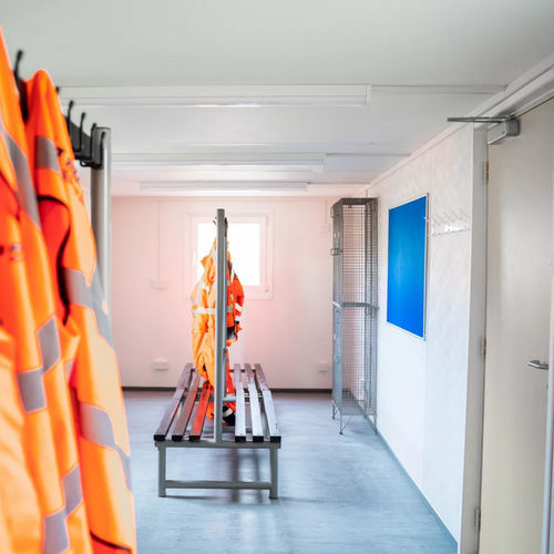 Containeranlage für Baustellen - 24 - Algeco - für Umkleideräume / galvanisiertem Stahl