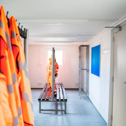 Containeranlage für Baustellen - 32  - Algeco - für Umkleideräume / galvanisiertem Stahl