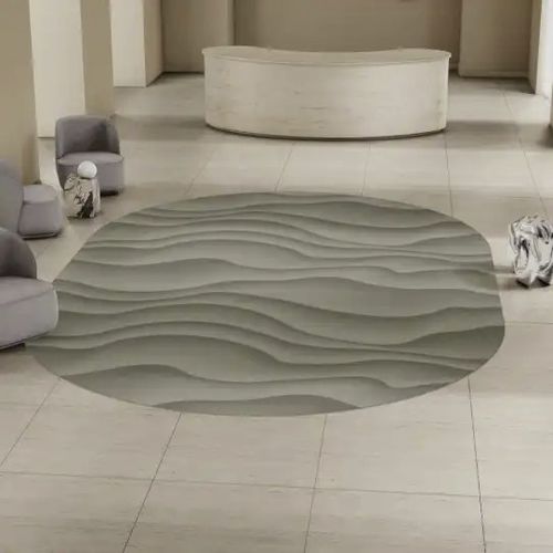 Moderner Teppich - REFORM A NEW WAVE SAND  - EGE CARPETS - Motiv / Polyamid / quadratisch