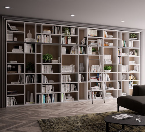 Modernes Bücherregal - 501 - GIESSEGI - lackiertes Holz / Ulme