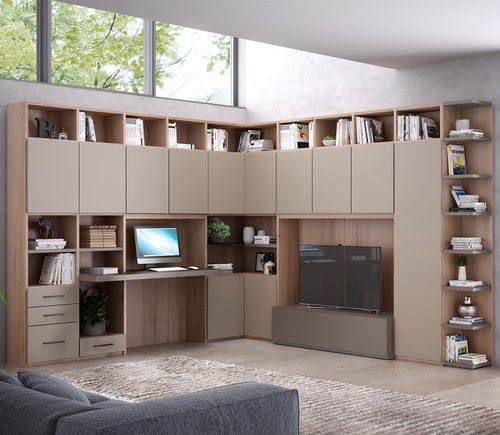 Modernes Bücherregal - 502 - GIESSEGI - lackiertes Holz / Buche