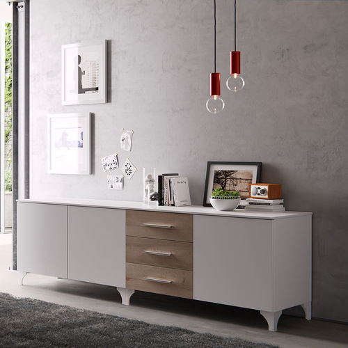 Modernes Sideboard - MD09P - GIESSEGI - lackiertes Holz / weiß