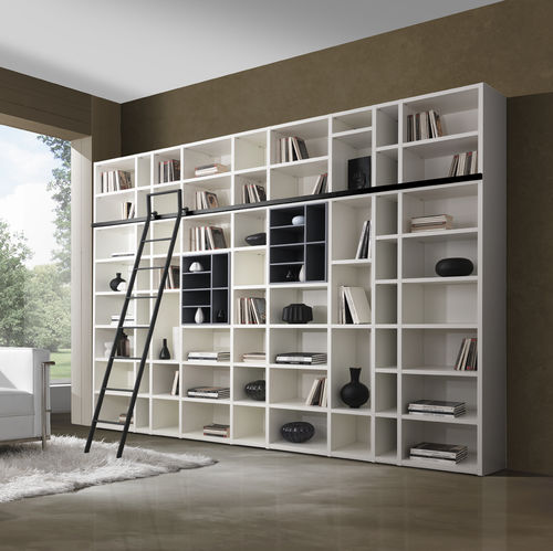 Modernes Bücherregal - G406  - GIESSEGI - lackiertes Holz / weiß