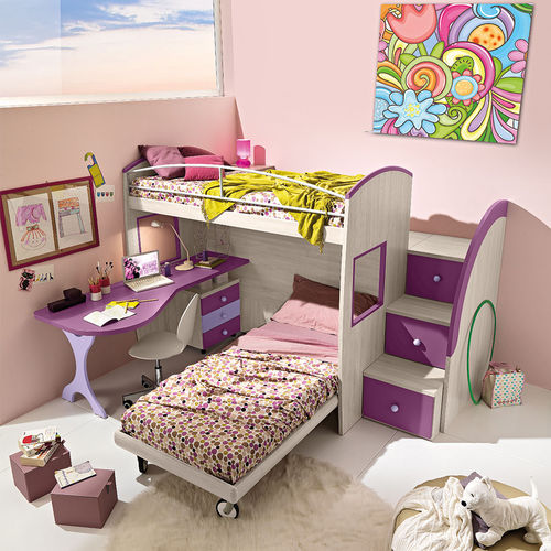 Etagenbett - CM43  - GIESSEGI - Einpersonen / modern / für Mädchen