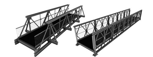 Aluminium-Brücke - JPB - Janson Bridging - Fachwerk / für Fußgänger / modular