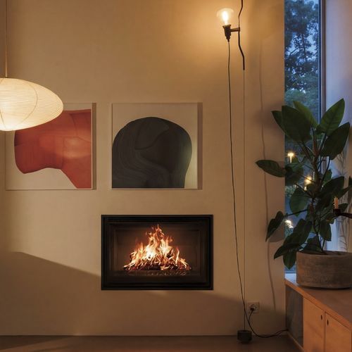 Holz-Kamineinsatz - HEATCUBE - Rüegg Cheminée Schweiz AG - Metall / modern