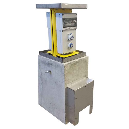 Stromversorgungs-Sperrpfosten - VM05 - New VMR S.r.l. - versenkbar / Beton / Edelstahl