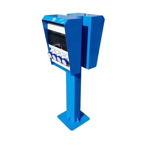 Stromversorgungs-Sperrpfosten - SIMPLY - New VMR S.r.l. - stationär / Edelstahl / für öffentliche Bereiche