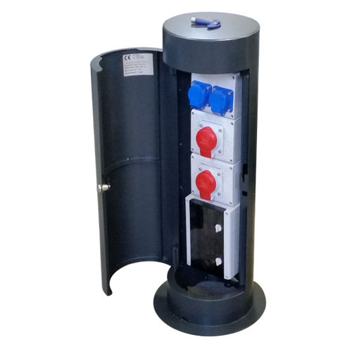 Stromversorgungs-Sperrpfosten - CUT - New VMR S.r.l. - stationär / Edelstahl / Wasserversorgung
