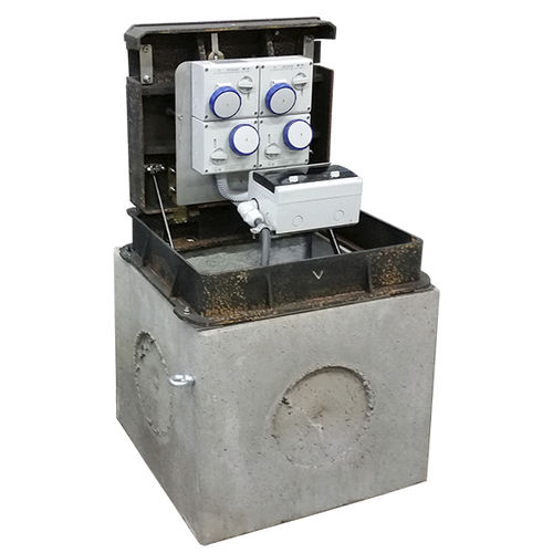 Stromversorgungs-Sperrpfosten - VM03 - New VMR S.r.l. - versenkbar / Beton / Gusseisen