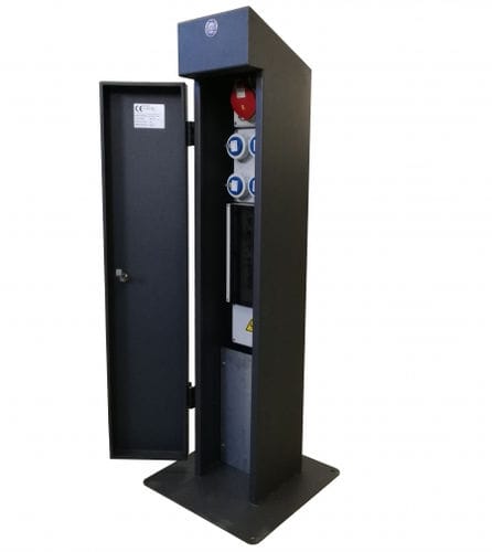 Stromversorgungs-Sperrpfosten - PROXIMA - New VMR S.r.l. - stationär / Edelstahl / Wasserversorgung