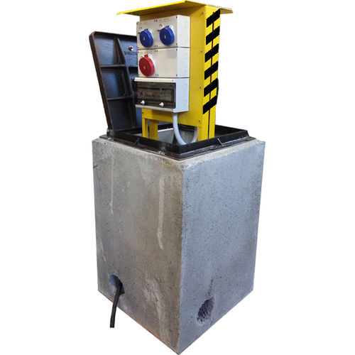 Stromversorgungs-Sperrpfosten - VM07 - New VMR S.r.l. - versenkbar / Beton / Edelstahl