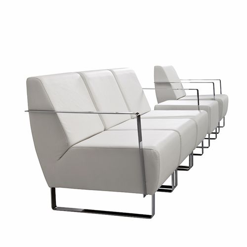 Modulsofa - TEMPO - DILEOFFICE - modern / Stoff / mit Armlehnen