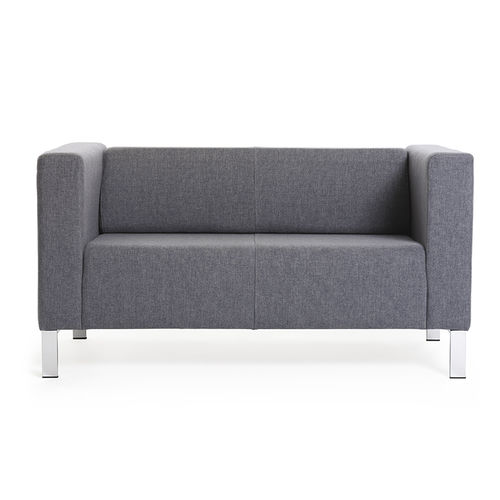 Modernes Sofa - QUATRO - DILEOFFICE - Stoff / grau / Farbe anpassbar