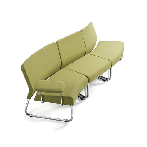 Modulare Polsterbank - SLASTIC - DILEOFFICE - modern / Stoff / Leder