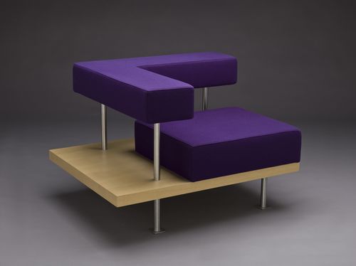Moderner Sessel - KUBIK - mminterier - Leder / Buche / Eck