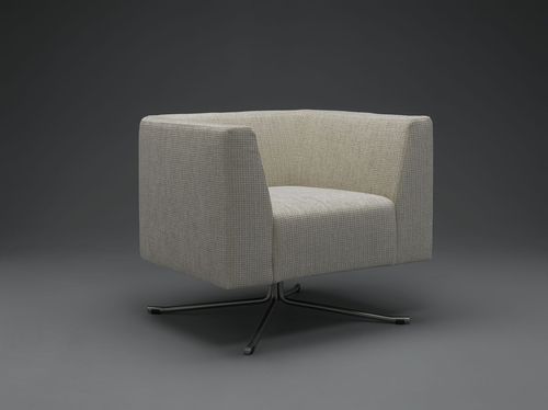 Moderner Sessel - SOHO - mminterier - Leder / Stoff / mit Sterngestell