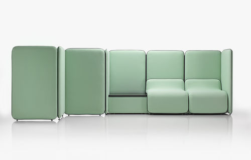 Modulsofa - BUNKER - mminterier - modern / Stoff / Leder