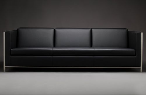 Modernes Sofa - KUBUS - mminterier - Stoff / Leder / schwarz