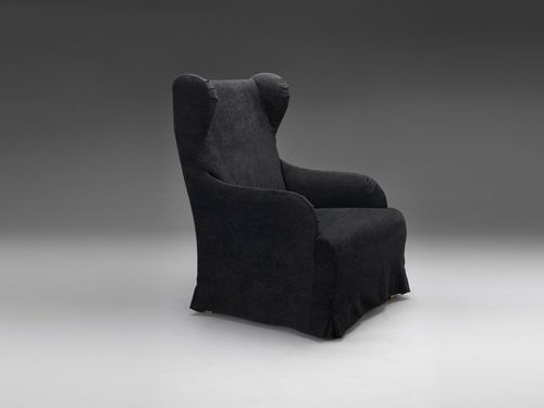 Klassischer Sessel - BRUNO - mminterier - Leder / Stoff / Ohren