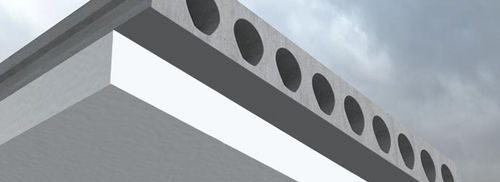 Vorgefertigte Dielendecke / Stahlbeton - INSULATED FLOORS - Bison - isolierend / mit Wabenstruktur