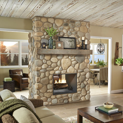 Steinverblender - RIVER ROCK - Eldorado Stone - Innenbereich / verklebt / modern