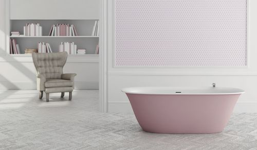 Ovale Badewanne - BETA ESSENTIAL V1 170x80 - HIDROBOX by absara - freistehend / Mineralwerkstoff / Wassermassage