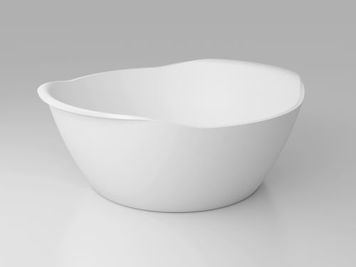 Runde Badewanne - BETA ESSENTIAL V3 150x140 - HIDROBOX by absara - freistehend / Mineralwerkstoff / Wassermassage