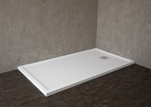 Rechteckige Duschwanne - CUBE - HIDROBOX by absara - zum Aufstellen / bodengleich / Mineralwerkstoff