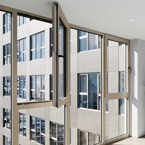 Glasfenster - W 77 HI - heroal - Aluminium / Flügel / mit Dreifachverglasung