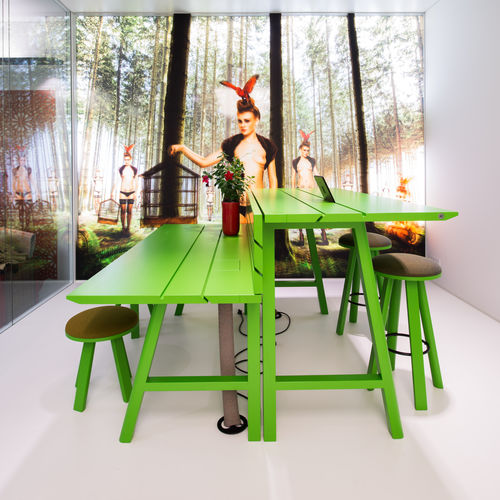 Moderner Picknicktisch - BUZZIPICNIC - BuzziSpace - Holz / rechteckig